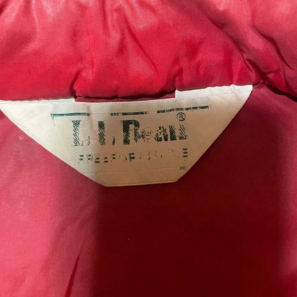 Vintage L.L. Bean Light Windbreaker Jacket Aspen Anorak Size XL Red Pack able
